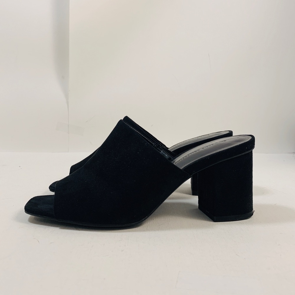 Zara Black Suede Mules
